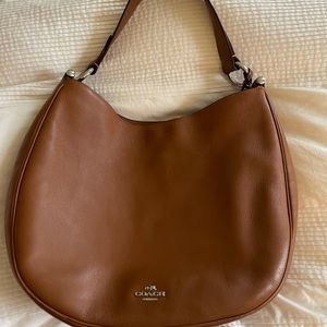 Coach handbag in saddle brown